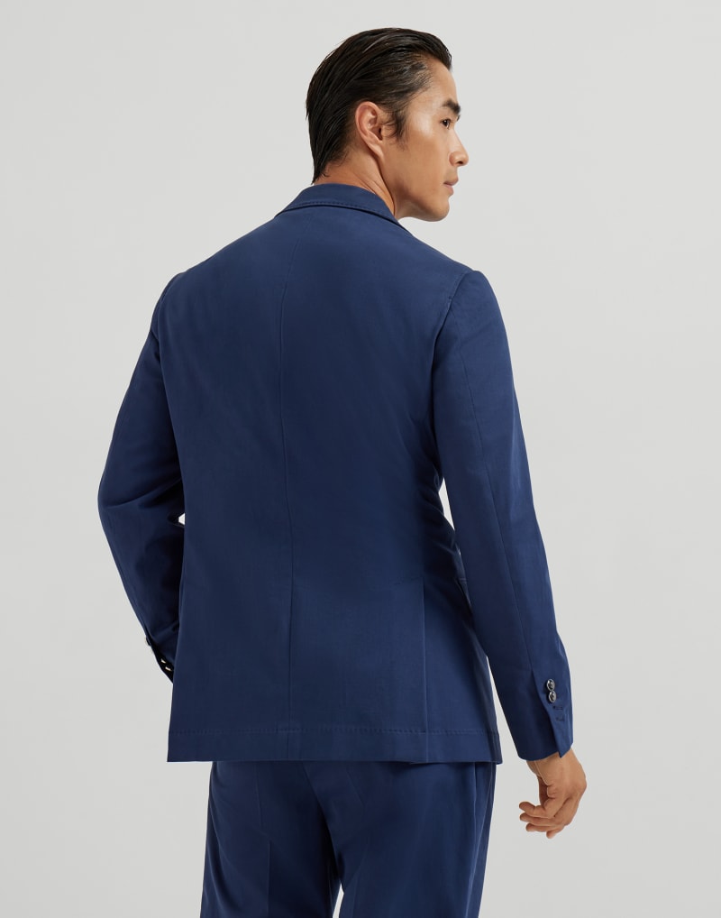 BRUNELLO CUCINELLI MEN'S OCEAN DOUBLE BREASTED COTTON BLAZER