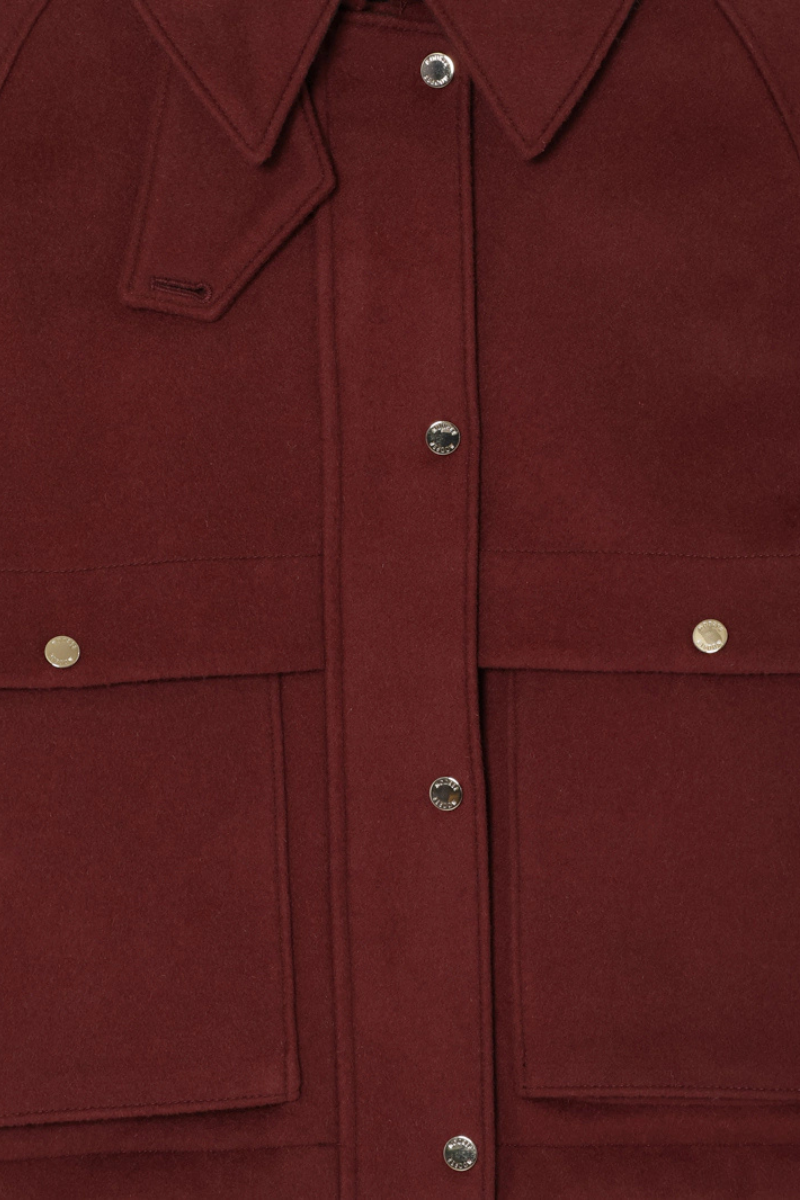 MooRER ATENEA-LE Cropped Jacket Red Wood