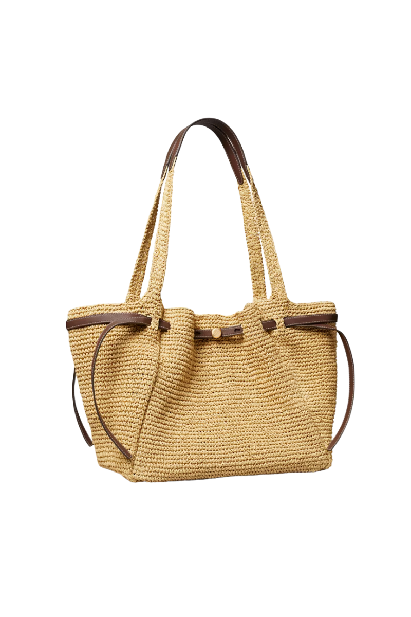 Tory Burch Romy Straw Tote Natural 178696-254
