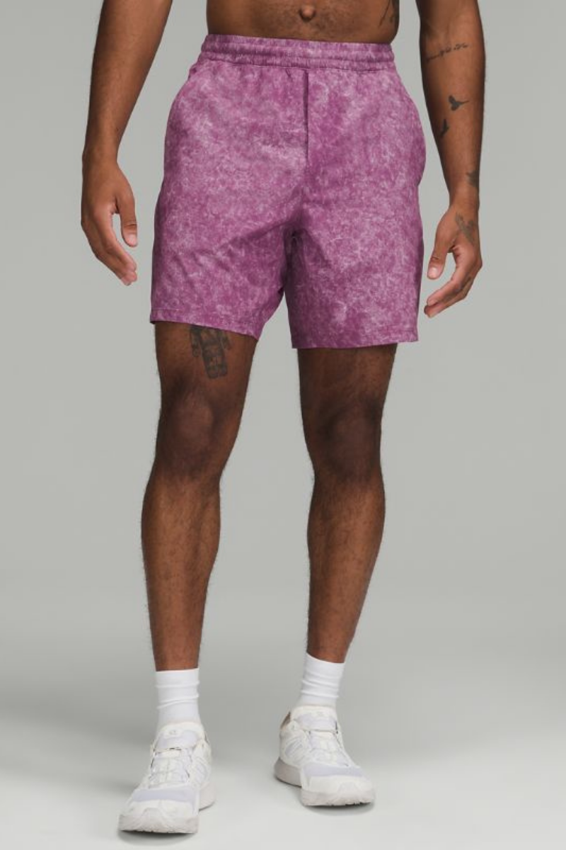 Lululemon Pace Breaker Linerless Short 7" Gravel Dust Vintage Plum