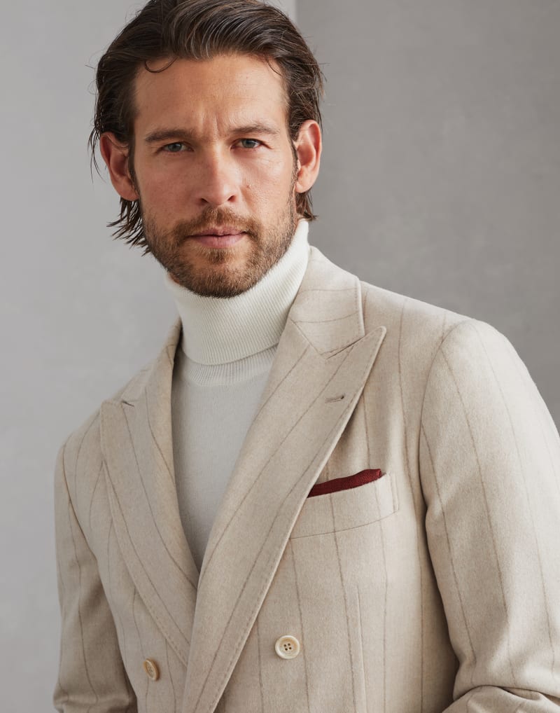 BRUNELLO CUCINELLI MEN'S POCKETSQUARE