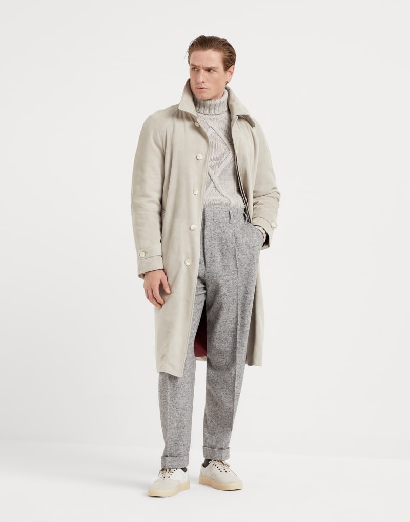 BRUNELLO CUCINELLI MEN'S X NIVAR EXCLUSIVE WOOL TURTLENECK SWEATER