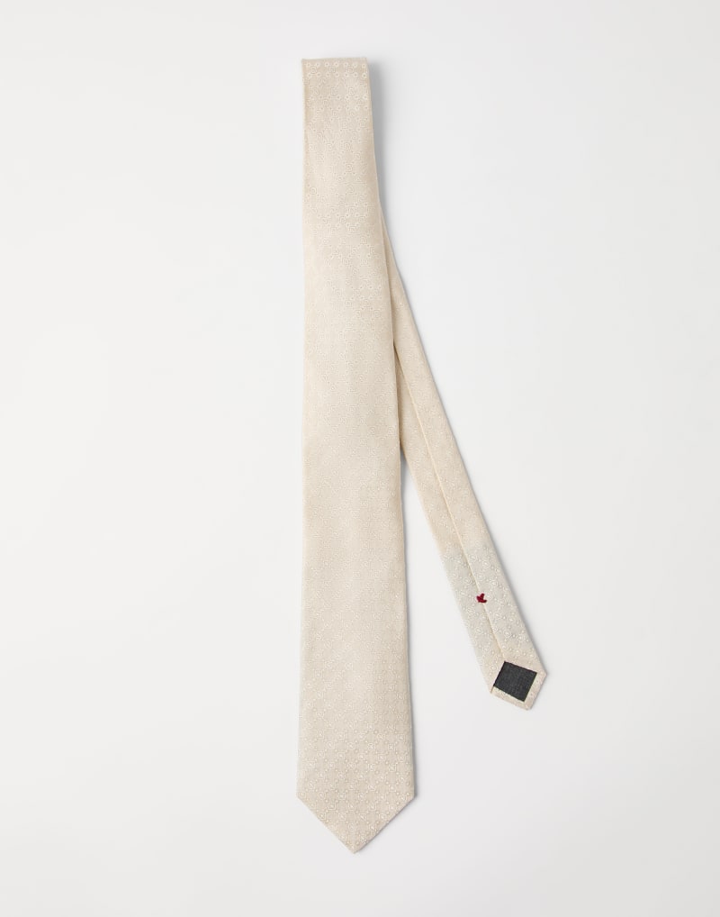 BRUNELLO CUCINELLI MEN'S GARMENT RECOVERY SILK TIE