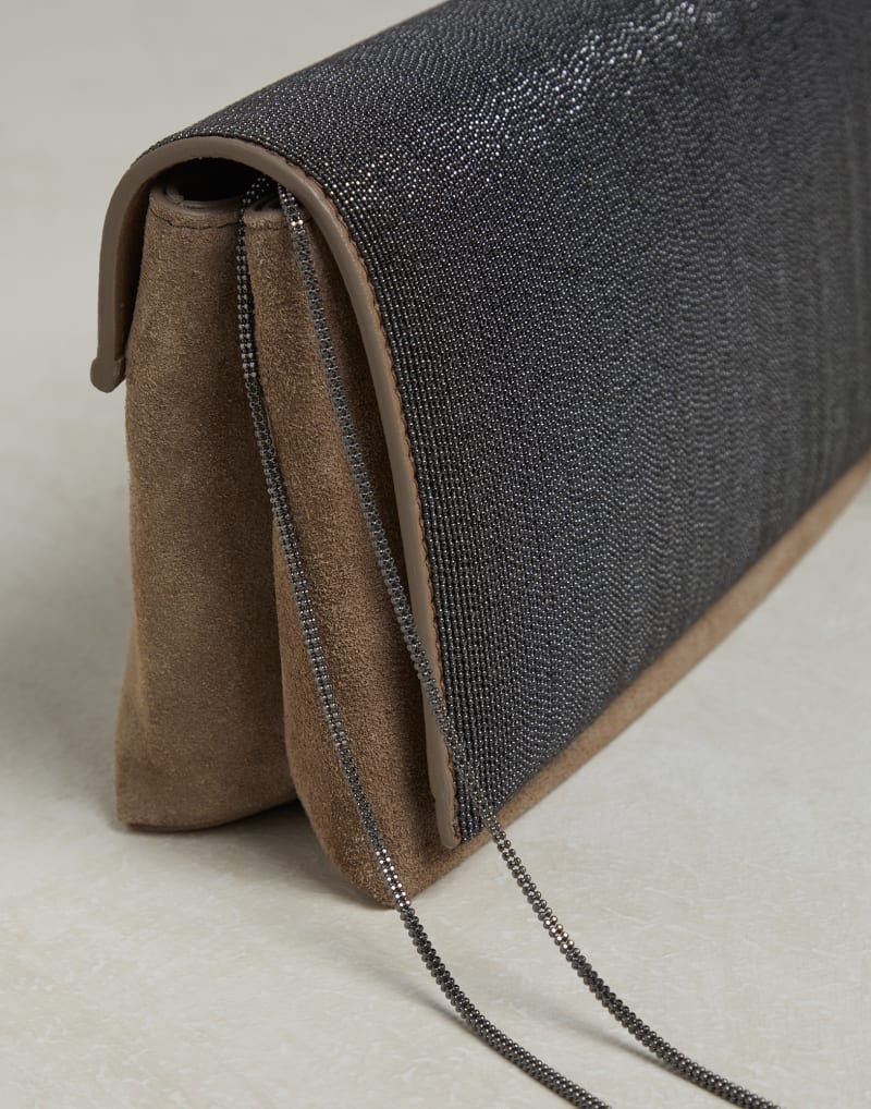 BRUNELLO CUCINELLI WOMEN'S NEW ICE LEATHER SHOULDER BAG