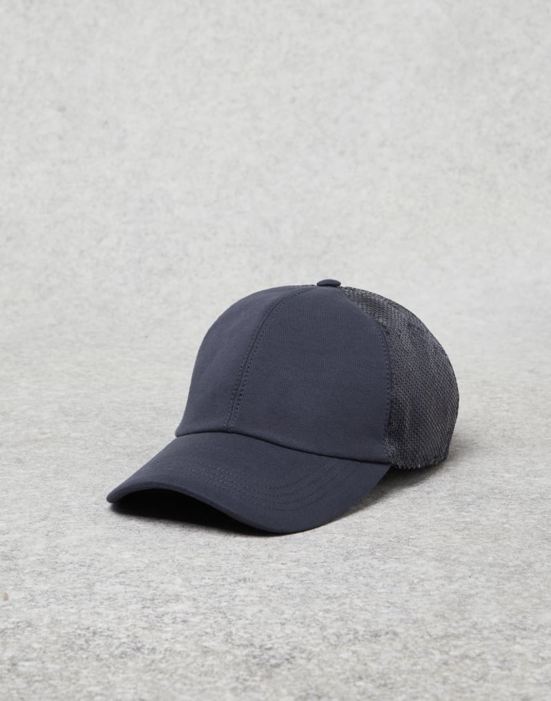 BRUNELLO CUCINELLI WOMEN'S NIGHT COTTON MESH BACK BASEBALL HAT