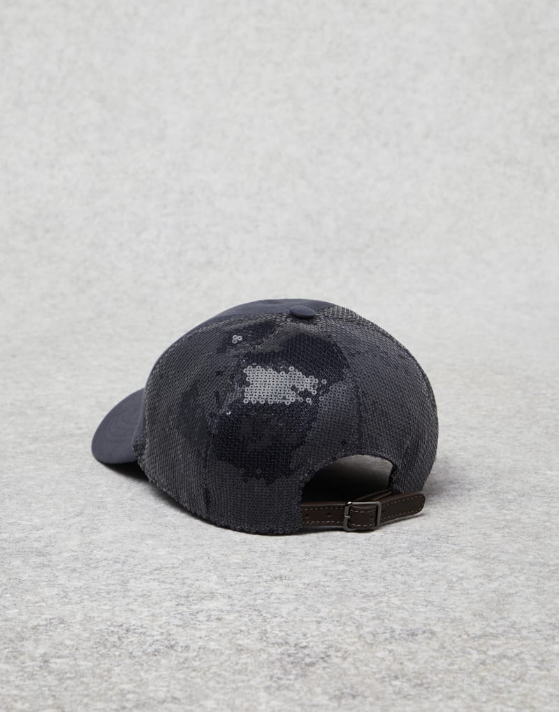 BRUNELLO CUCINELLI WOMEN'S NIGHT COTTON MESH BACK BASEBALL HAT