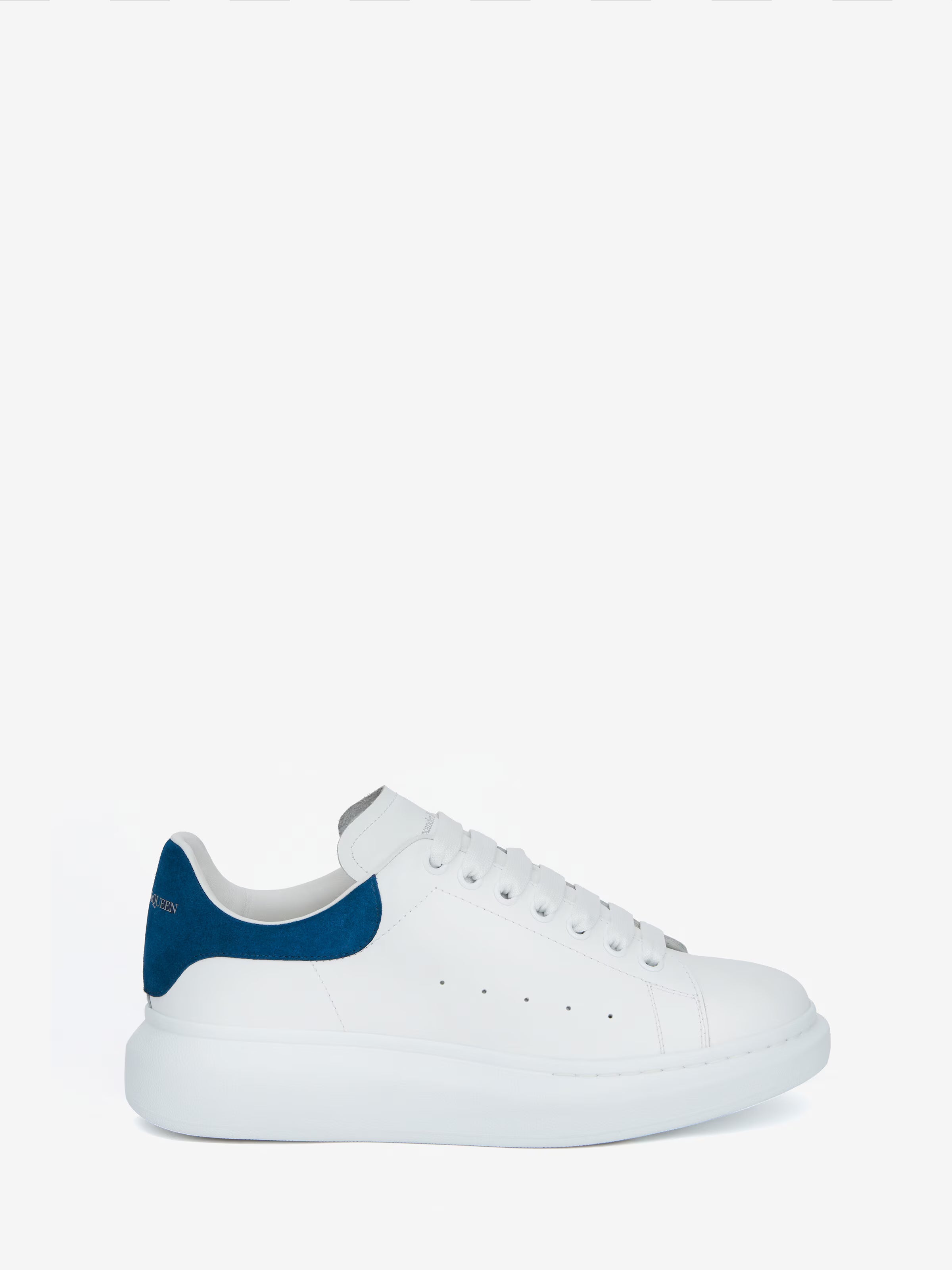 Alexander Mcqueen Oversized Sneaker Mens in White/Paris Blue
