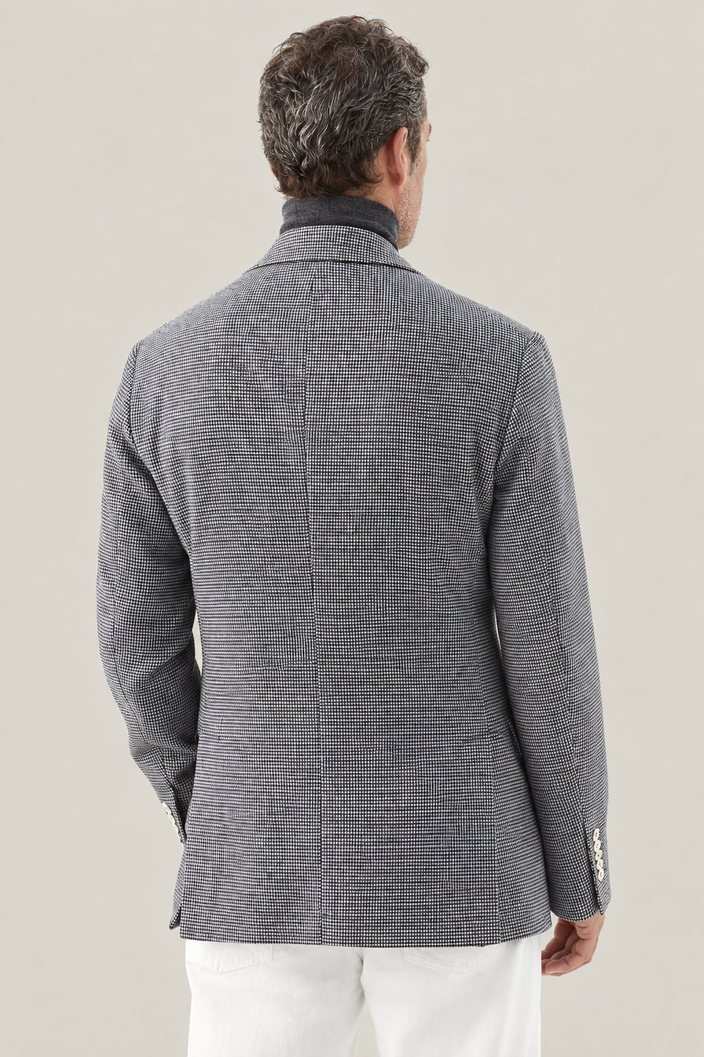 BRUNELLO CUCINELLI MEN'S GREY WOOL BLEND JACKET