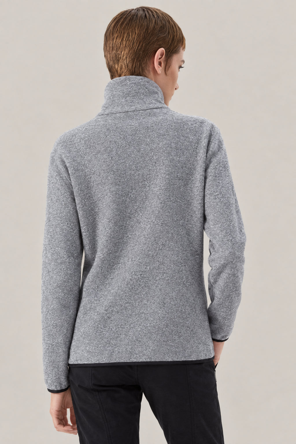 BRUNELLO CUCINELLI WOMEN'S GREY WOOL BLEND SWEATER