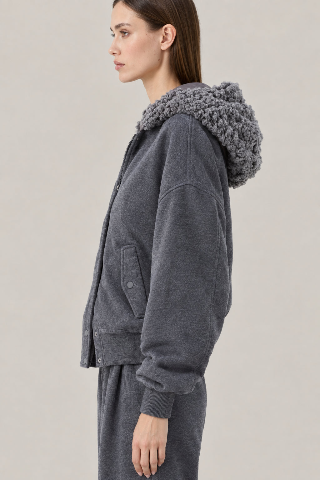 BRUNELLO CUCINELLI WOMEN'S DARK GREY COTTON GYMTOP