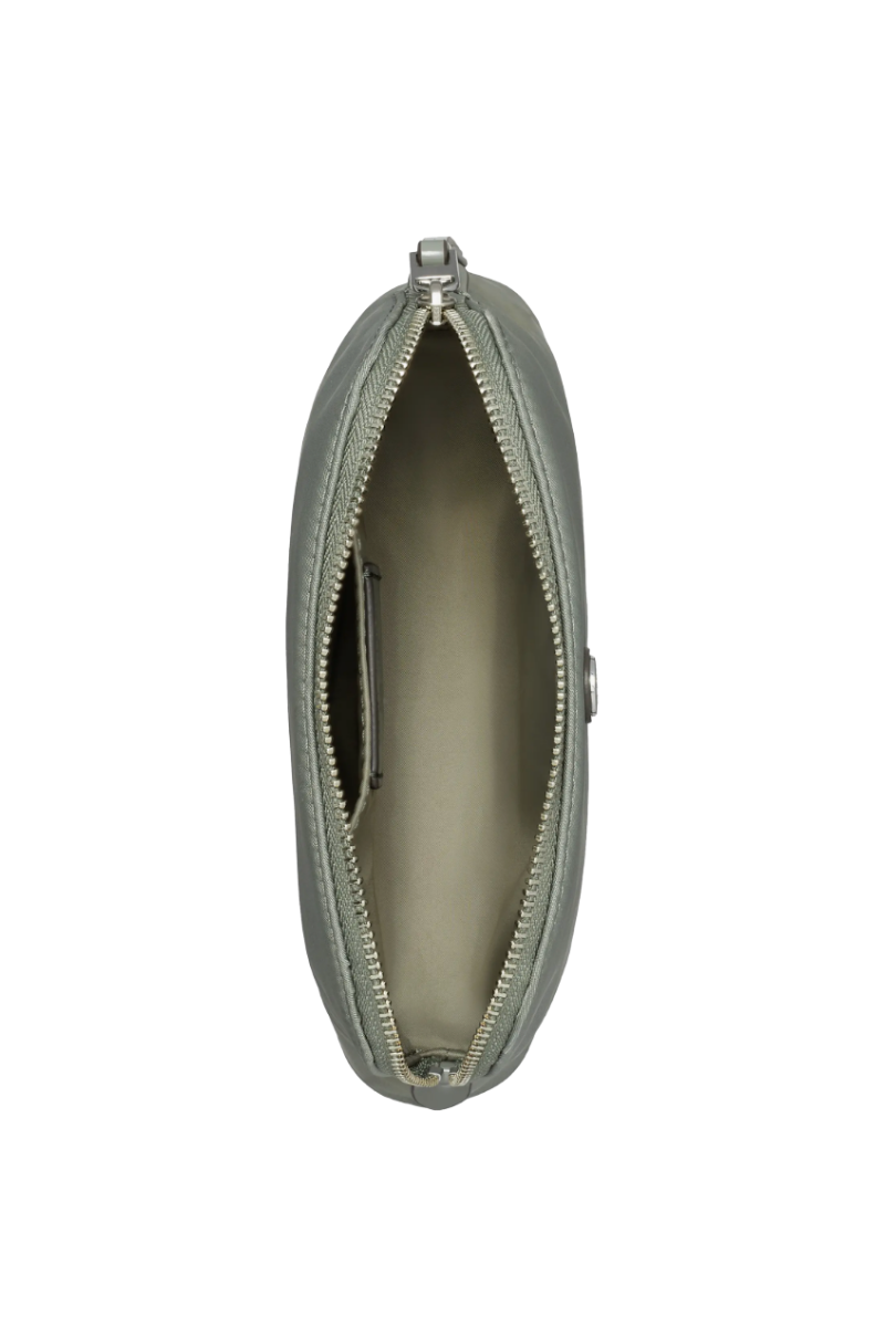 Tory Burch Small Dome Nylon Cosmetic Case in Shale Rock