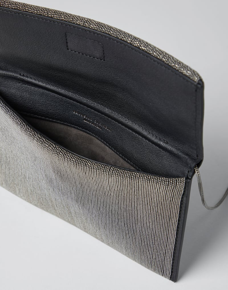 BRUNELLO CUCINELLI WOMEN'S RUTHENIUM OTTONE ECO FINISH SHOULDER BAG