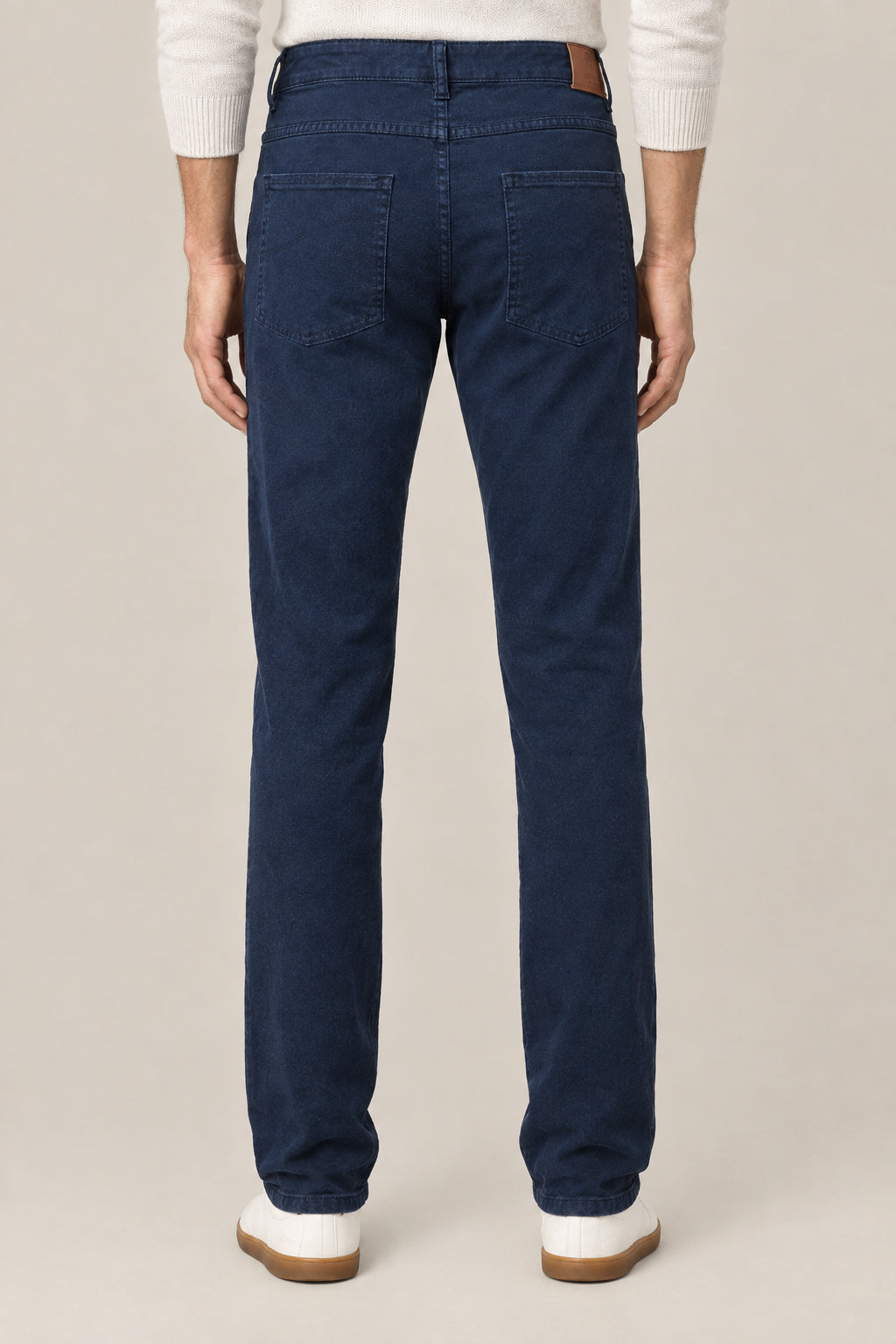 BRUNELLO CUCINELLI MEN'S DARK BLUE TAILORED TROUSERS