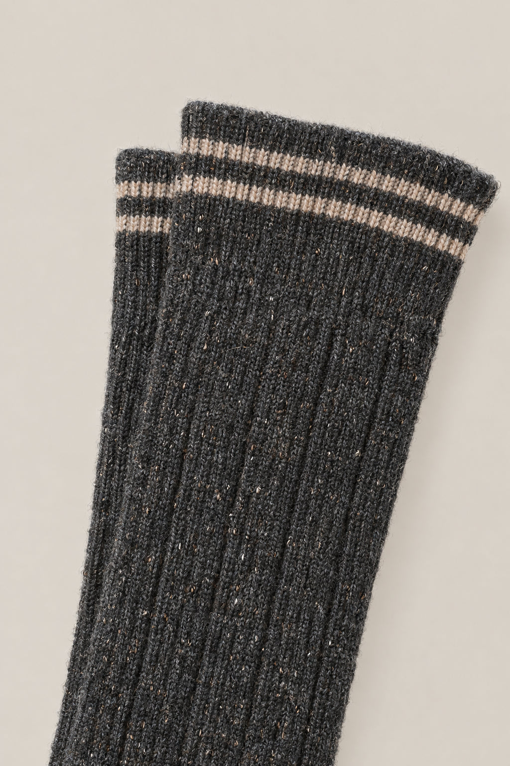 BRUNELLO CUCINELLI WOMEN'S LIGNITE WOOL BLEND KNEE HIGH SOCKS
