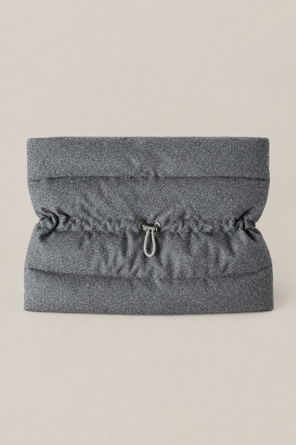 BRUNELLO CUCINELLI WOMEN'S GREY WOOL KNIT NECK WARMER