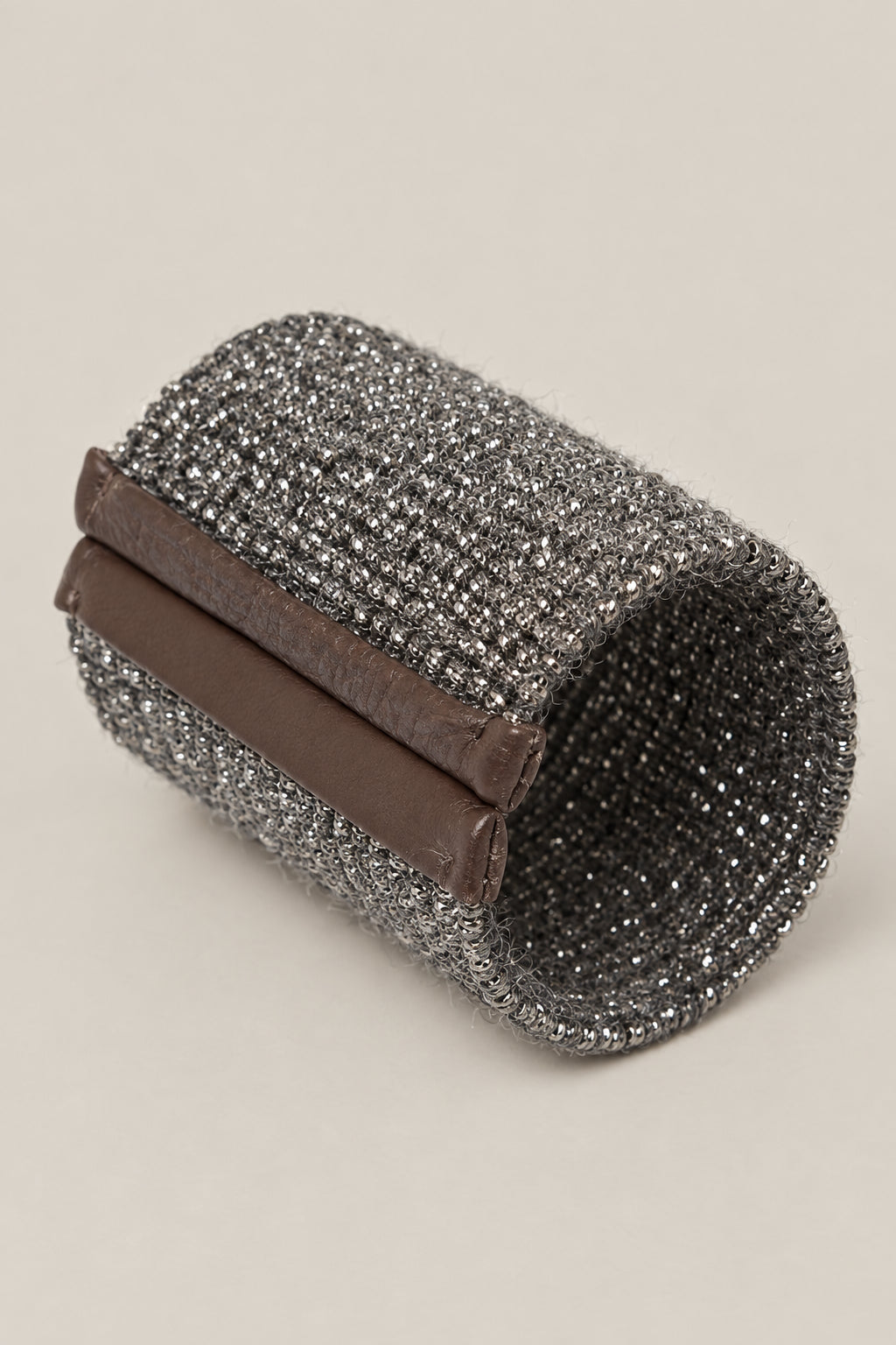 BRUNELLO CUCINELLI WOMEN'S BLACK ARGENTO 925 EMBELLISHED CUFF BRACELET