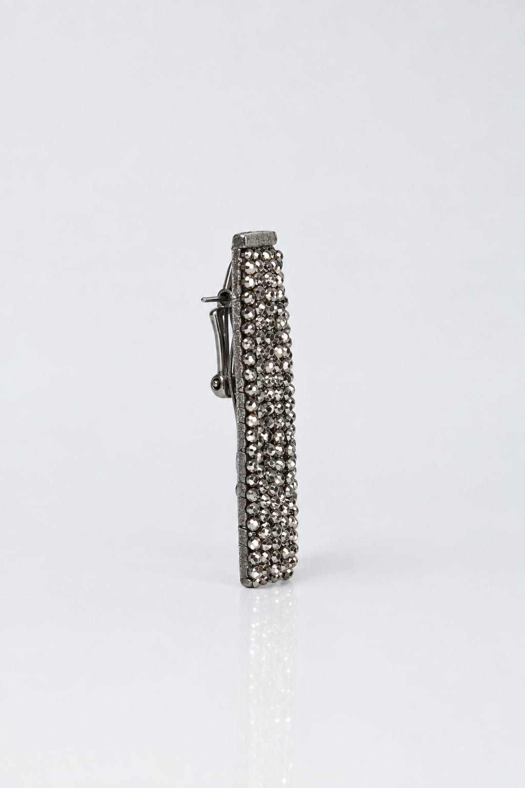 BRUNELLO CUCINELLI WOMEN'S GREY GLASS BEADED EARRINGS