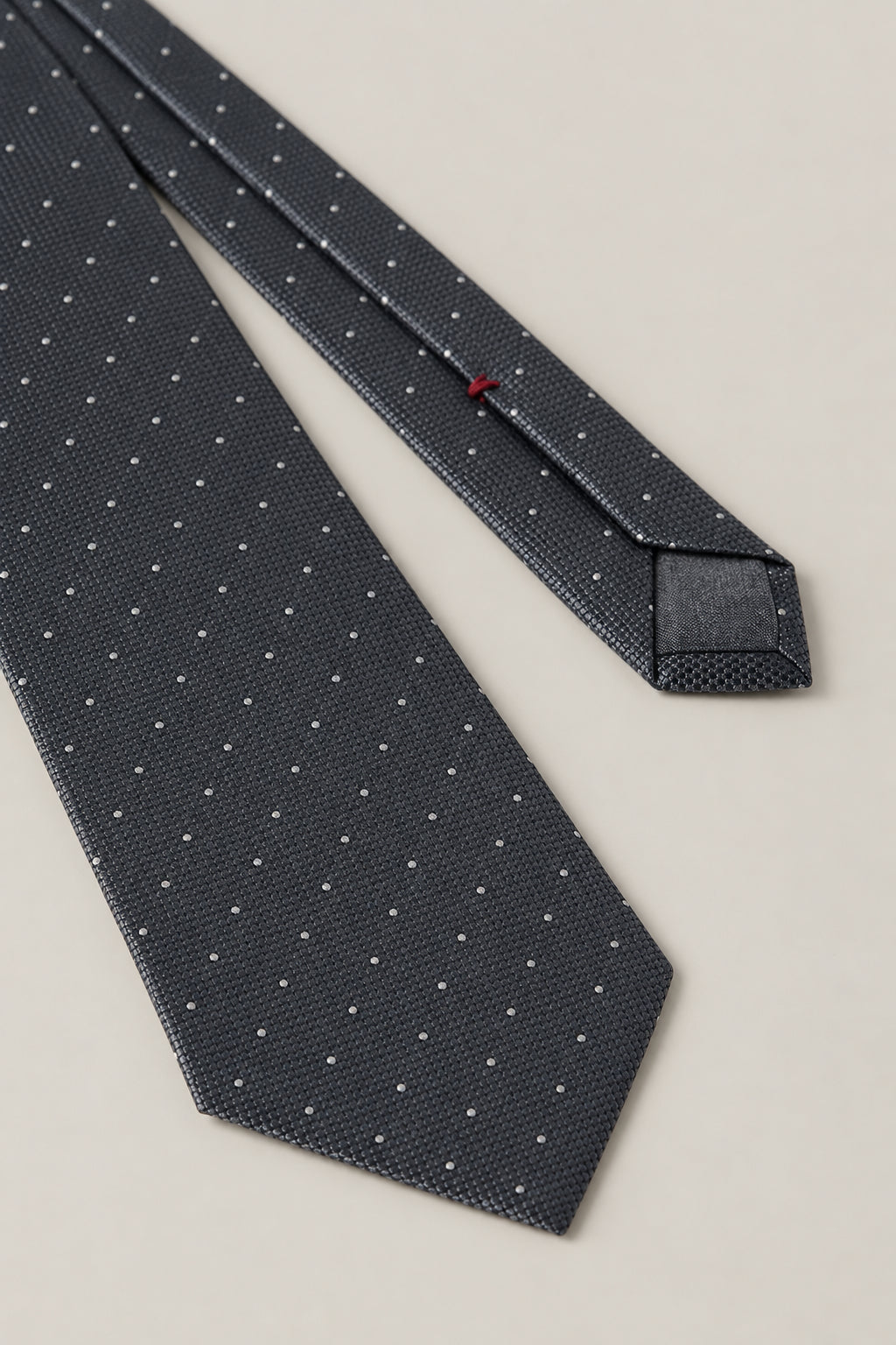 BRUNELLO CUCINELLI MEN'S GREY LIGHT GREY SILK PATTERNED TIE