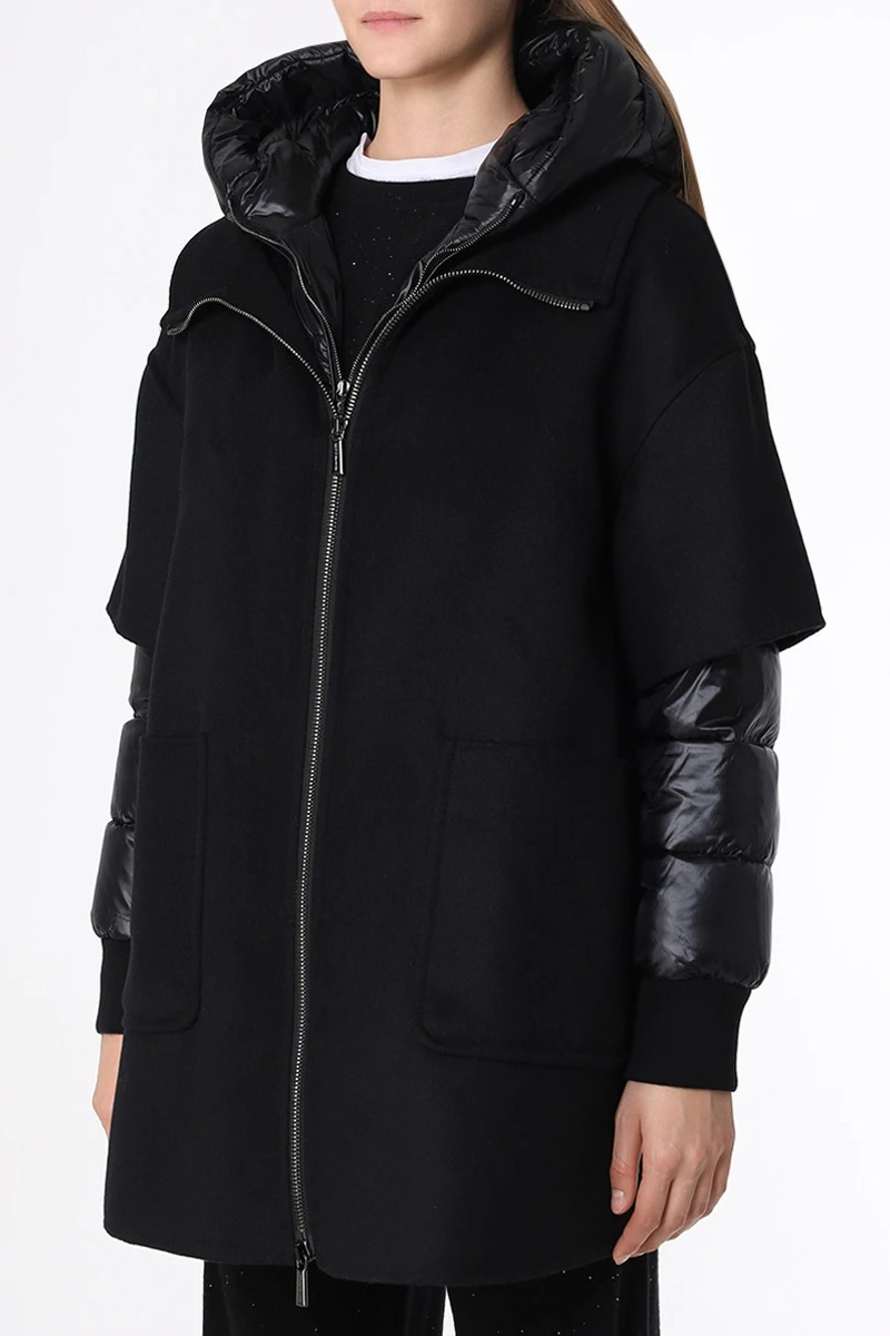 MooRER SP-FABULA-CWR 2-in-1 Down Coat Nero