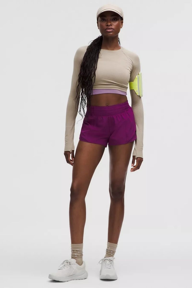 Lululemon Hotty Hot HR Short 2.5"*Lined _ Chilled Grape