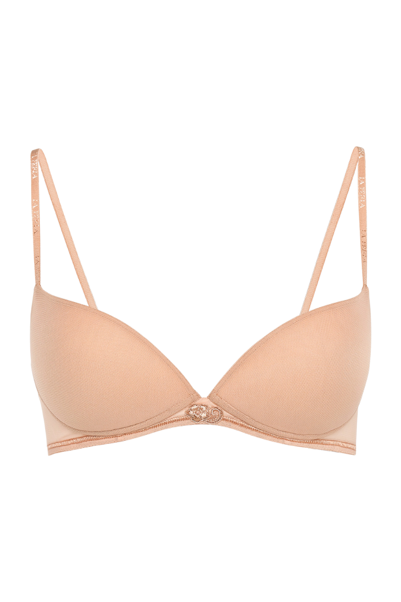La Perla Sand Push-Up Bra with Leavers Lace