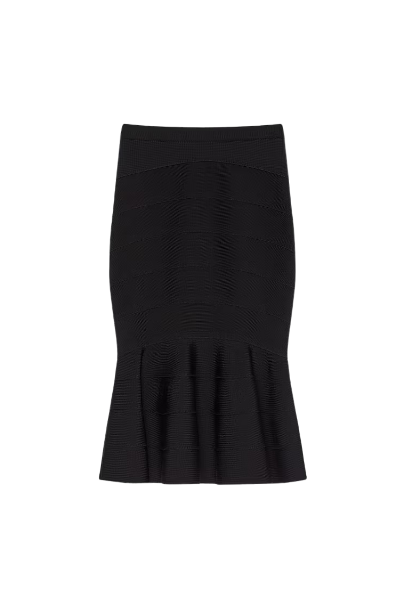 Givenchy Godet Skirt-Black