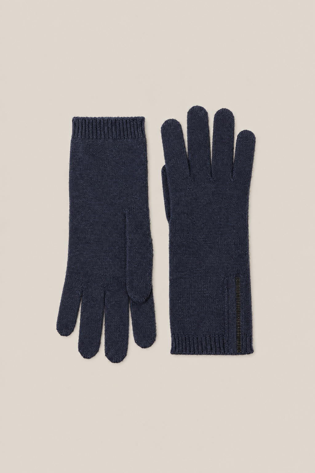 BRUNELLO CUCINELLI WOMEN'S NIGHT WOOL KNIT GLOVES
