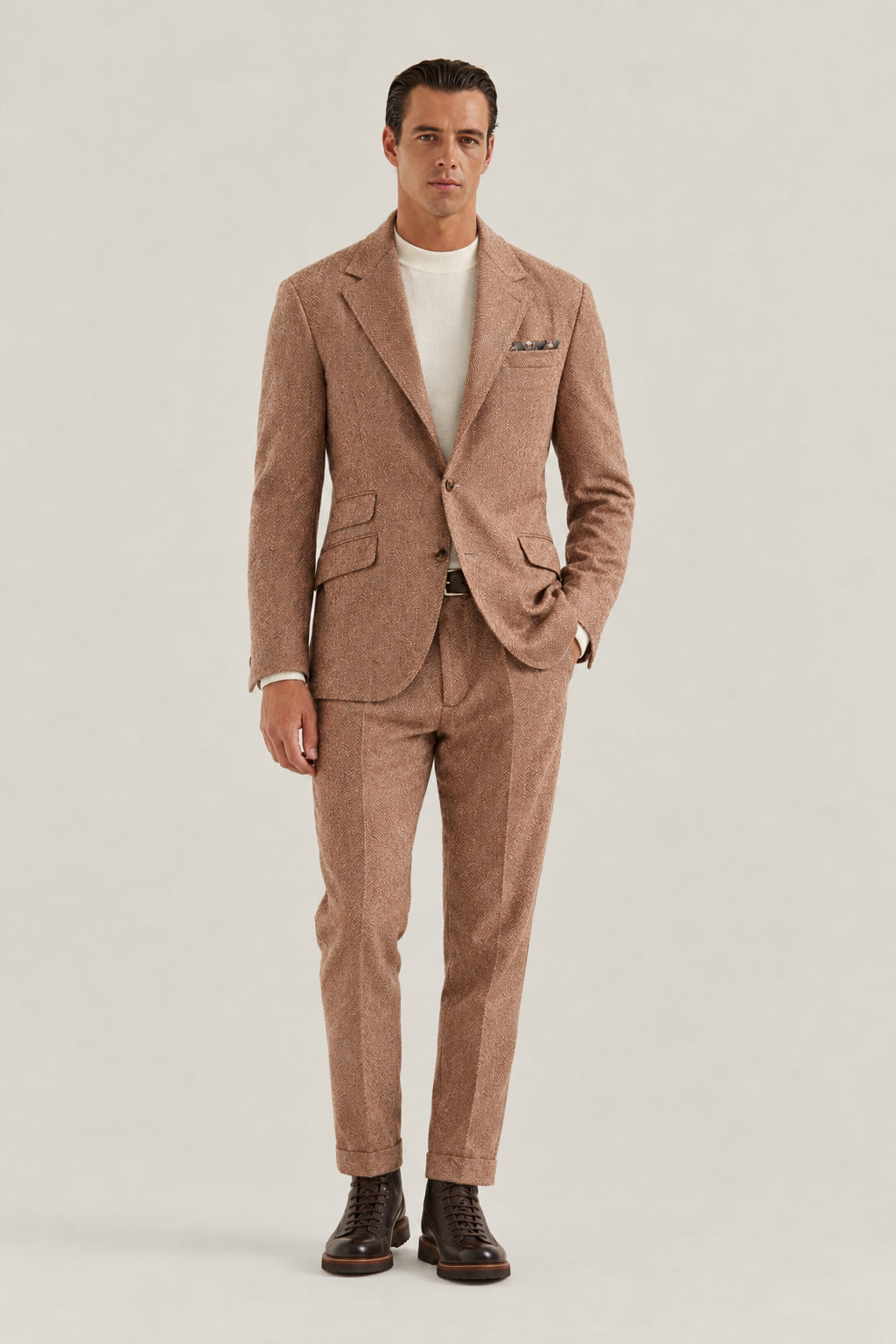 BRUNELLO CUCINELLI MEN'S AUTUMN CAPSULES WOOL SUIT