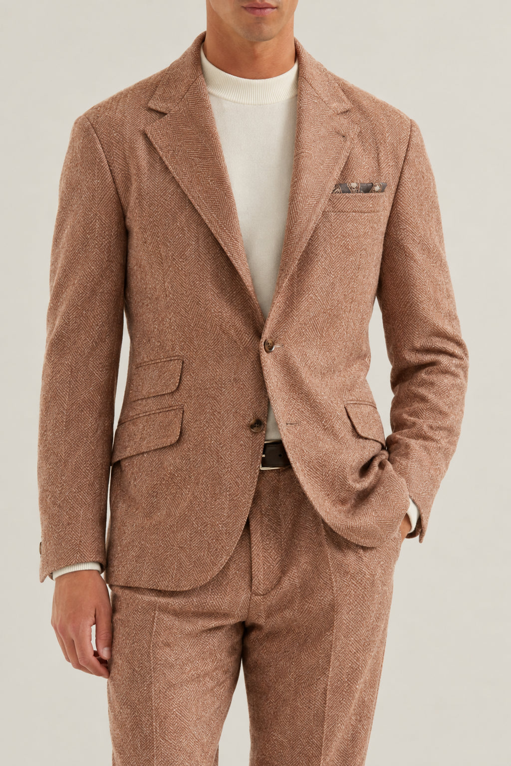 BRUNELLO CUCINELLI MEN'S AUTUMN CAPSULES WOOL SUIT
