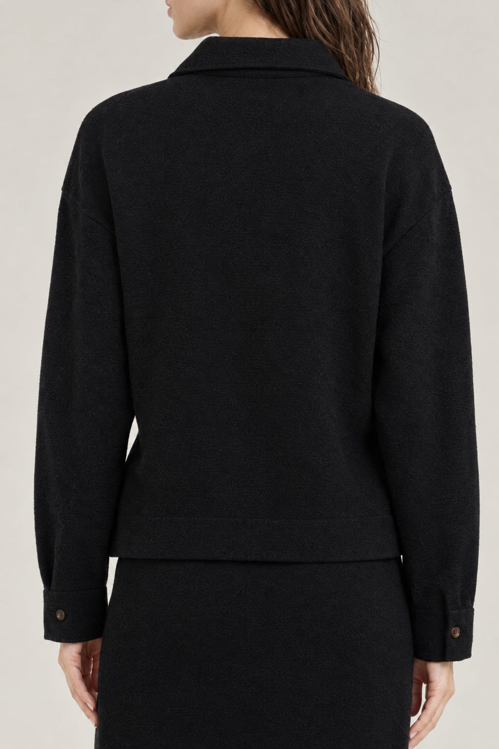 BRUNELLO CUCINELLI WOMEN'S BLACK WOOL BUTTON FRONT SWEATER