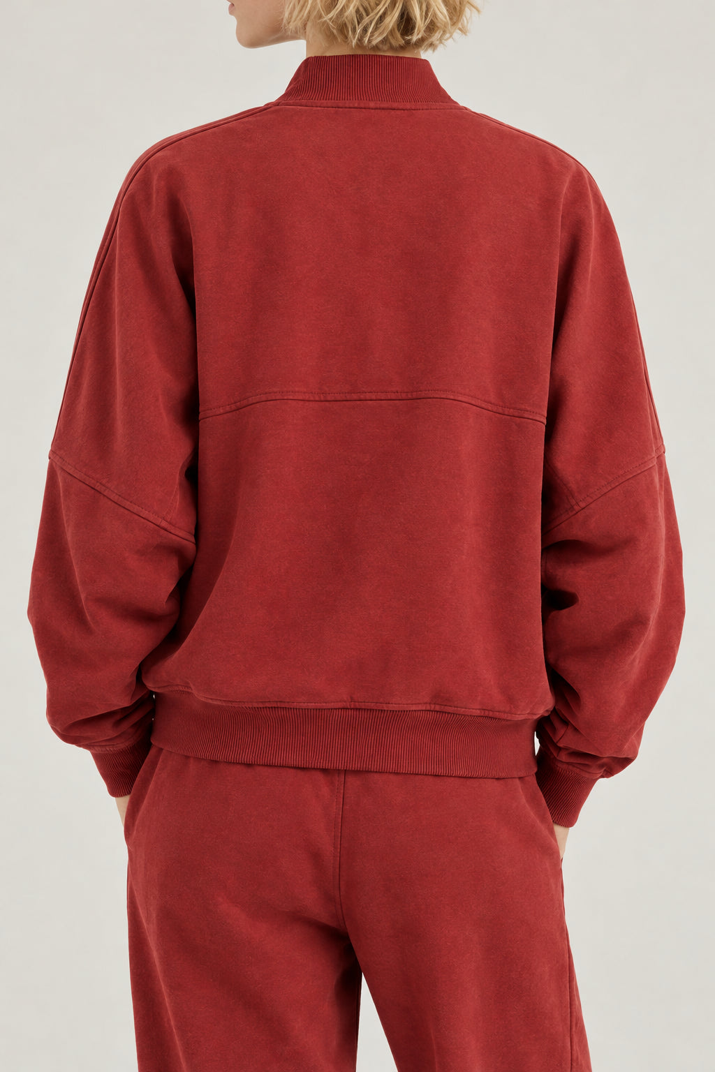 BRUNELLO CUCINELLI WOMEN'S RUST ZIP FRONT OVERSIZED SWEATER
