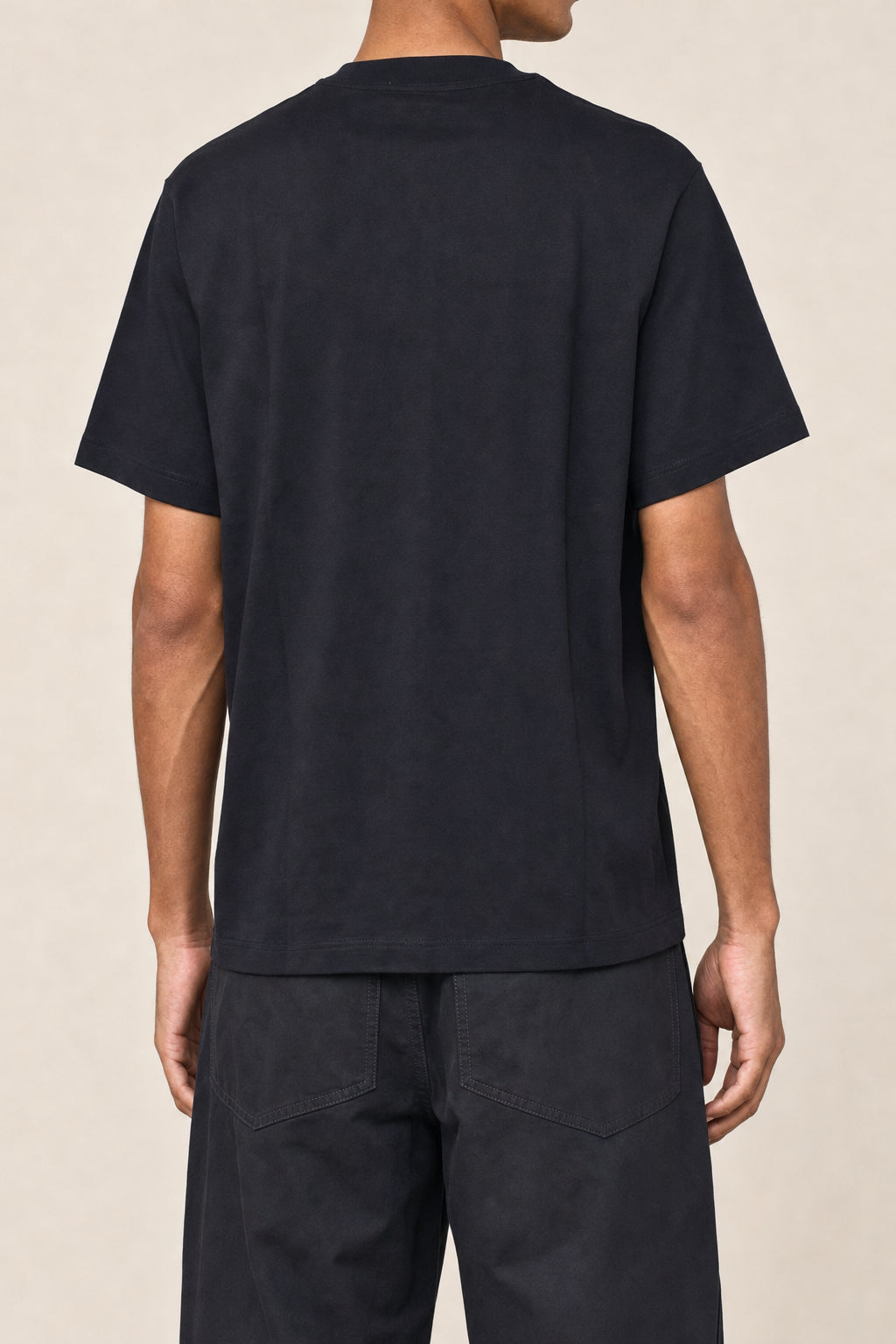 OFF-WHITE MEN'S BLACK COTTON LOGO PRINT SHORT SLEEVE SHIRT MSRP $445
