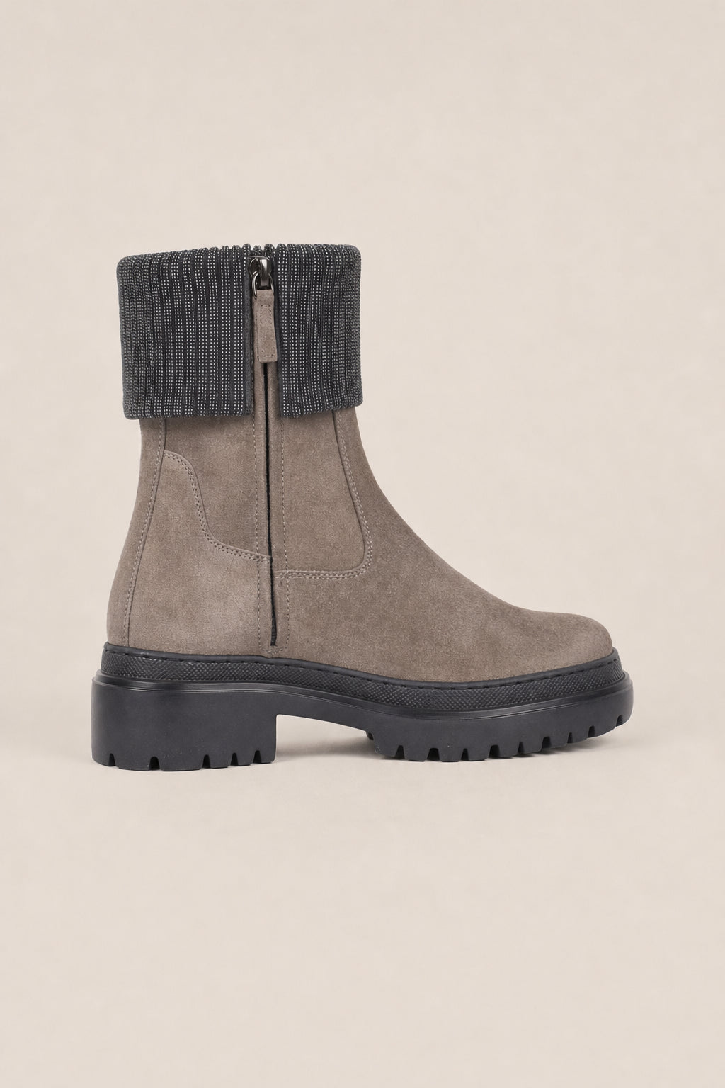BRUNELLO CUCINELLI WOMEN'S TORBA SUEDE LEATHER ANKLE BOOTS