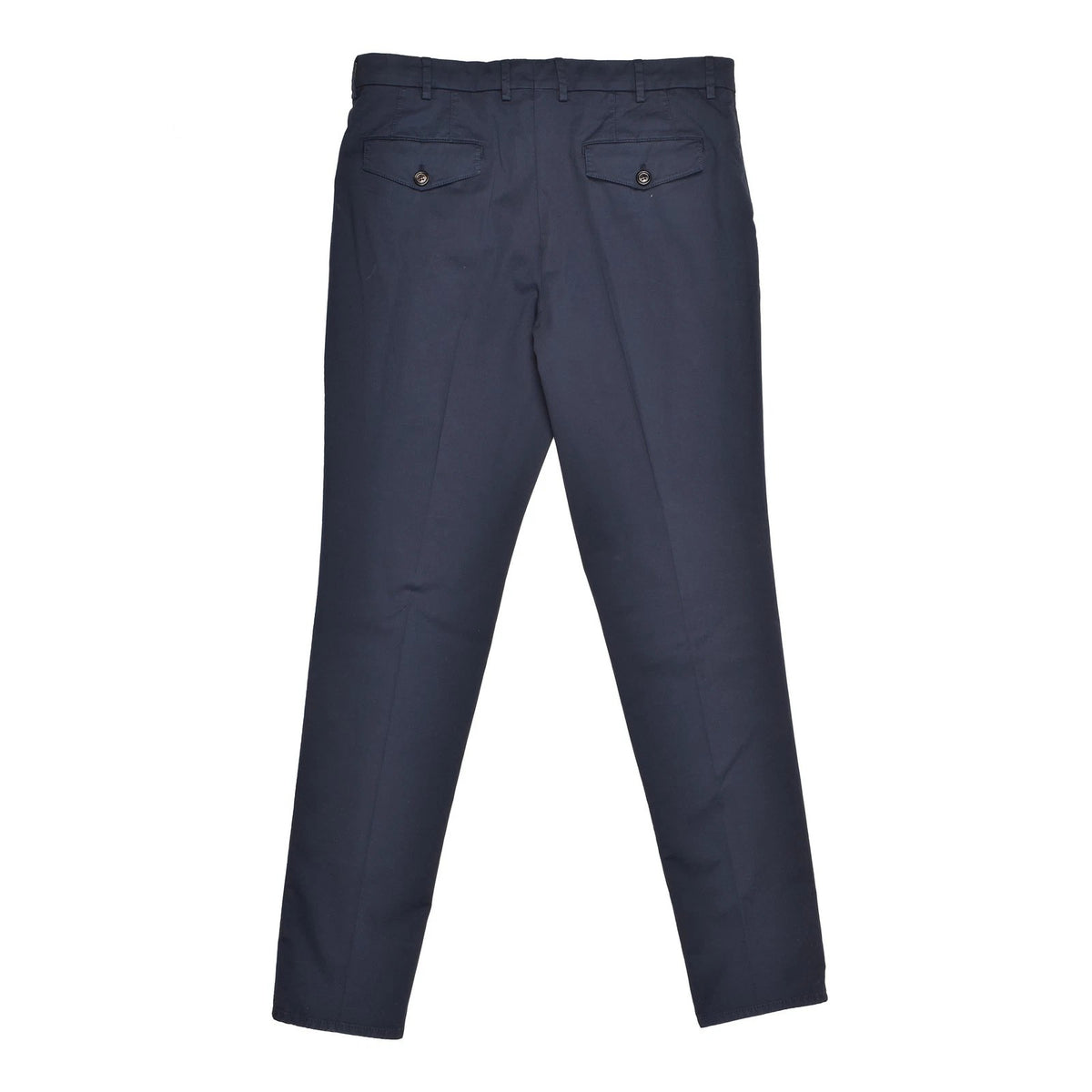 BRUNELLO CUCINELLI MEN'S LIGHT BLUE COTTON SLIM TROUSERS