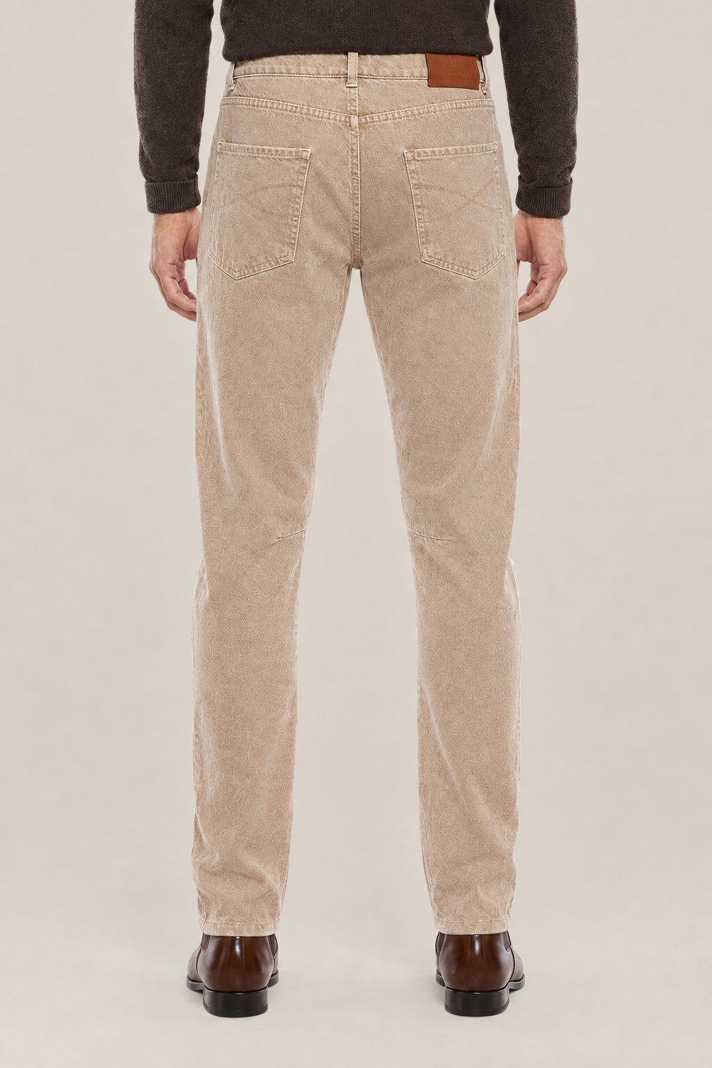 BRUNELLO CUCINELLI MEN'S DESERT CASUAL STRAIGHT LEG PANTS