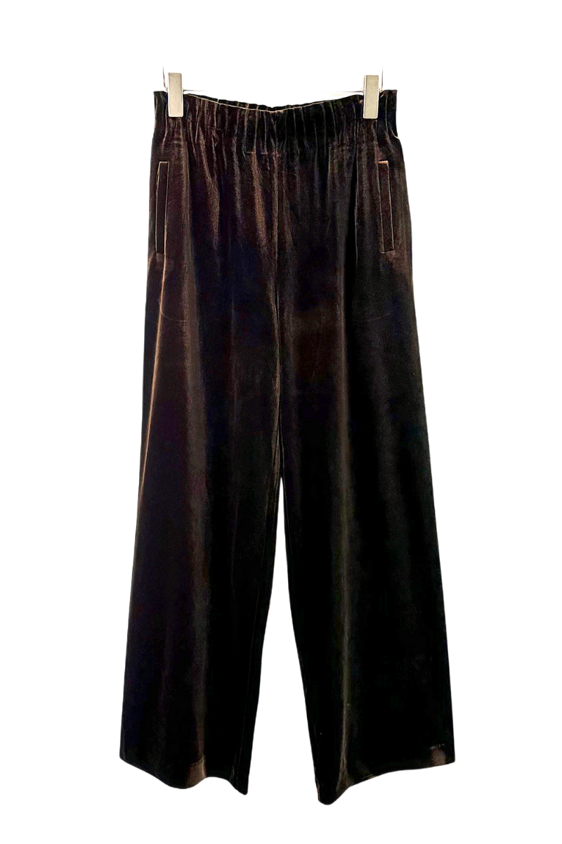 Max Simple Velvet Pants Coffee