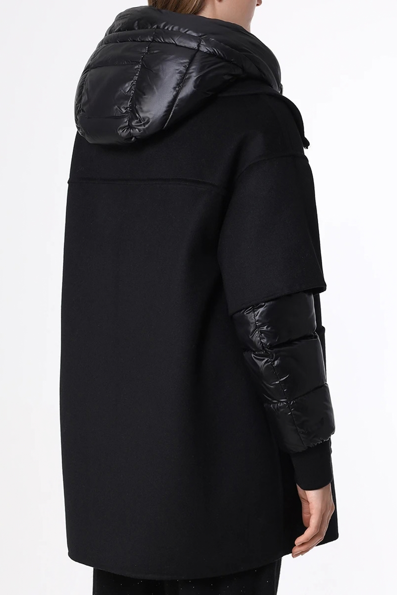 MooRER SP-FABULA-CWR 2-in-1 Down Coat Nero
