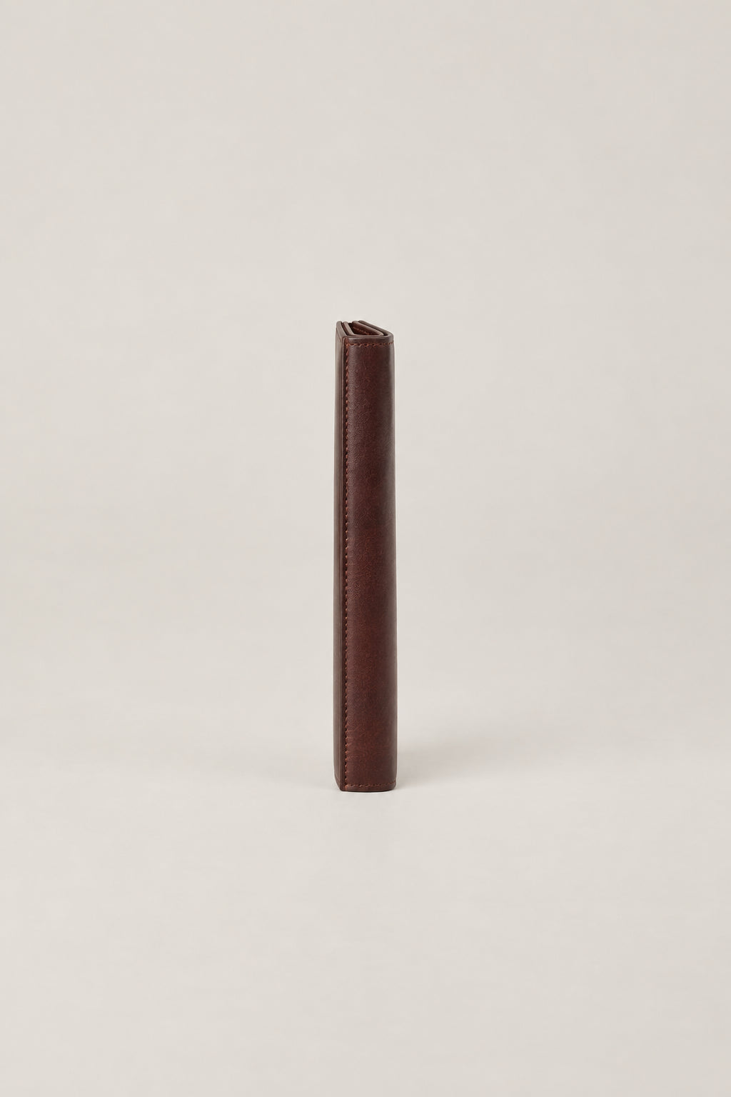 BRUNELLO CUCINELLI MEN'S BURGUNDY LEATHER LONG WALLET
