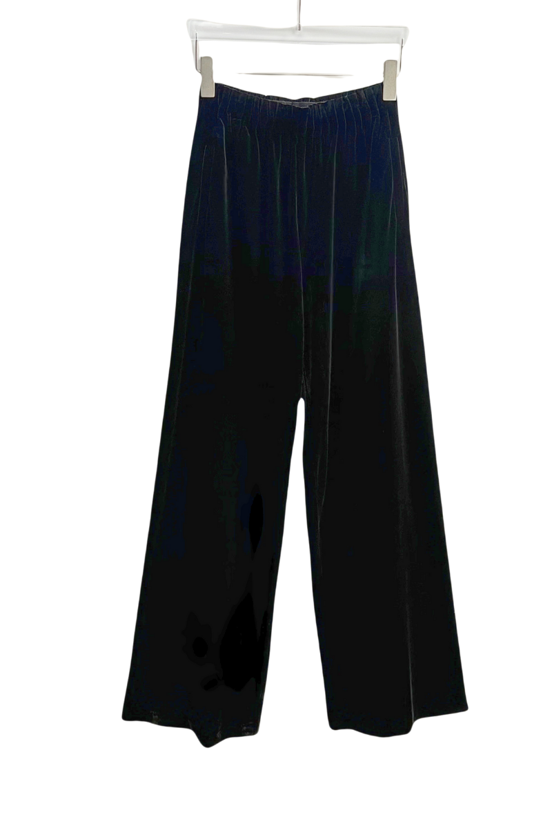 Max Simple Velvet Pants Black