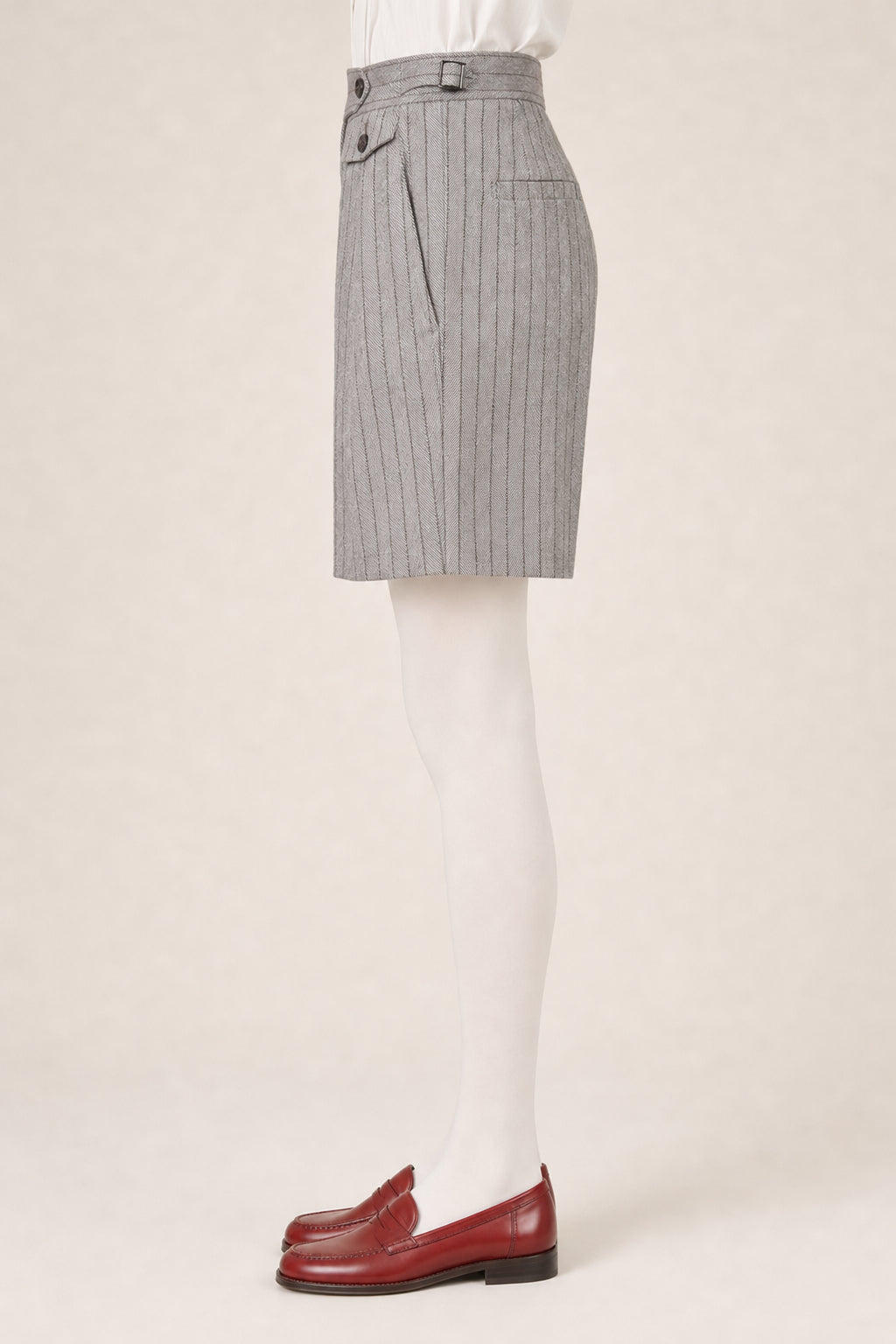 BRUNELLO CUCINELLI WOMEN'S MARRONE PANAMA PLEATED SHORTS