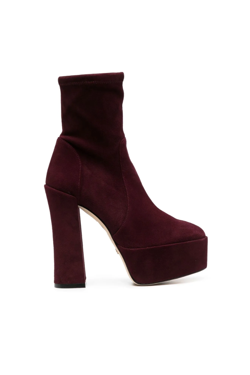 Stuart Weitzman SKYHI145 Platform Boot (Cabernet)