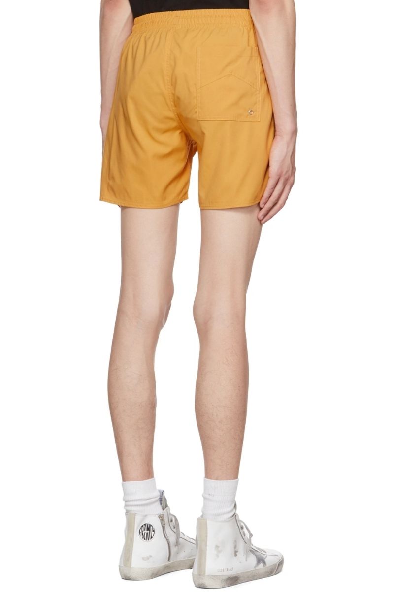 Rhude Yellow Drawstring Swim Shorts