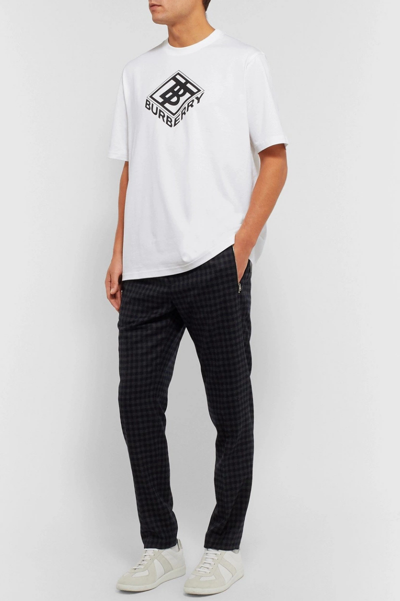 Burberry Ellison Logo-Print Cotton-Jersey T-Shirt