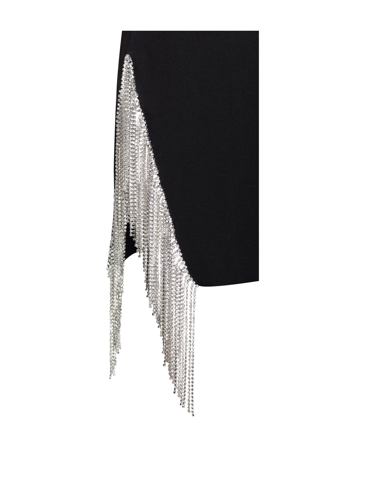 Freya Black Crystal Fringe Blazer Dress (Archive Sale)