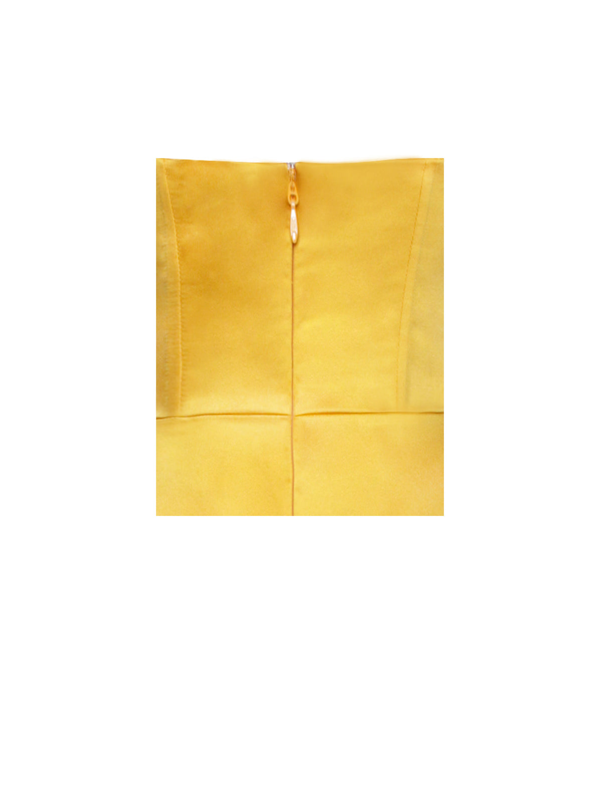 Zarah Yellow High Slit Corset Satin Dress (Archive Sale)