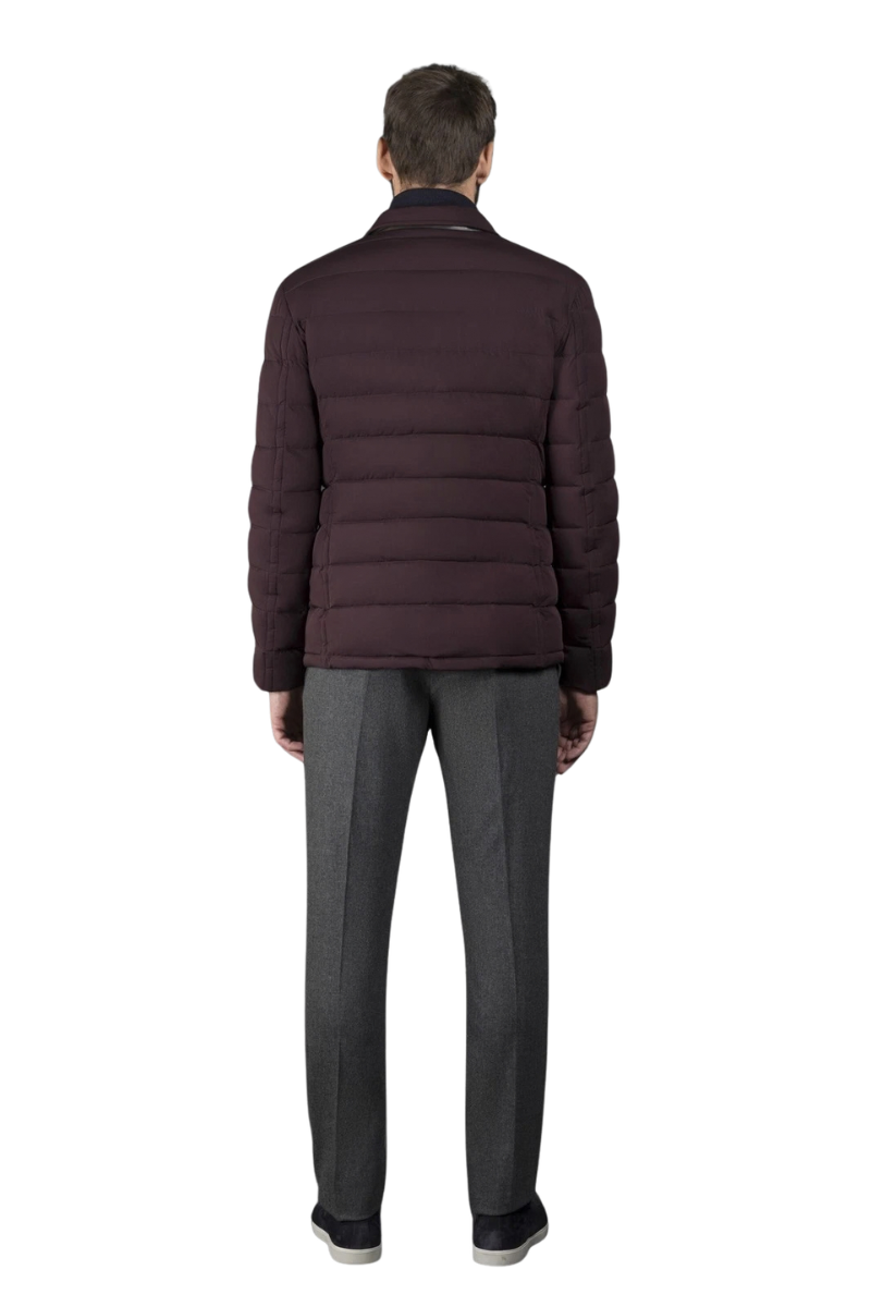 MooRer ZAYN-KN Quilted Down Blazer Jacket Amaranto