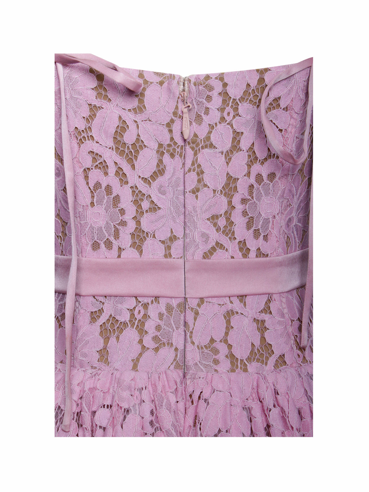 Lorena Pink Lace Drop Waist Midi Sundress (Archive Sale)