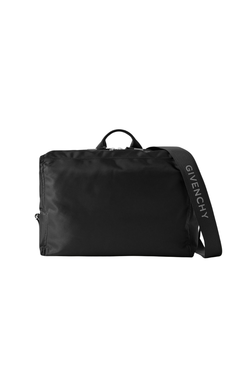Givenchy Pandora Medium Leather-Trimmed Nylon Messenger Bag