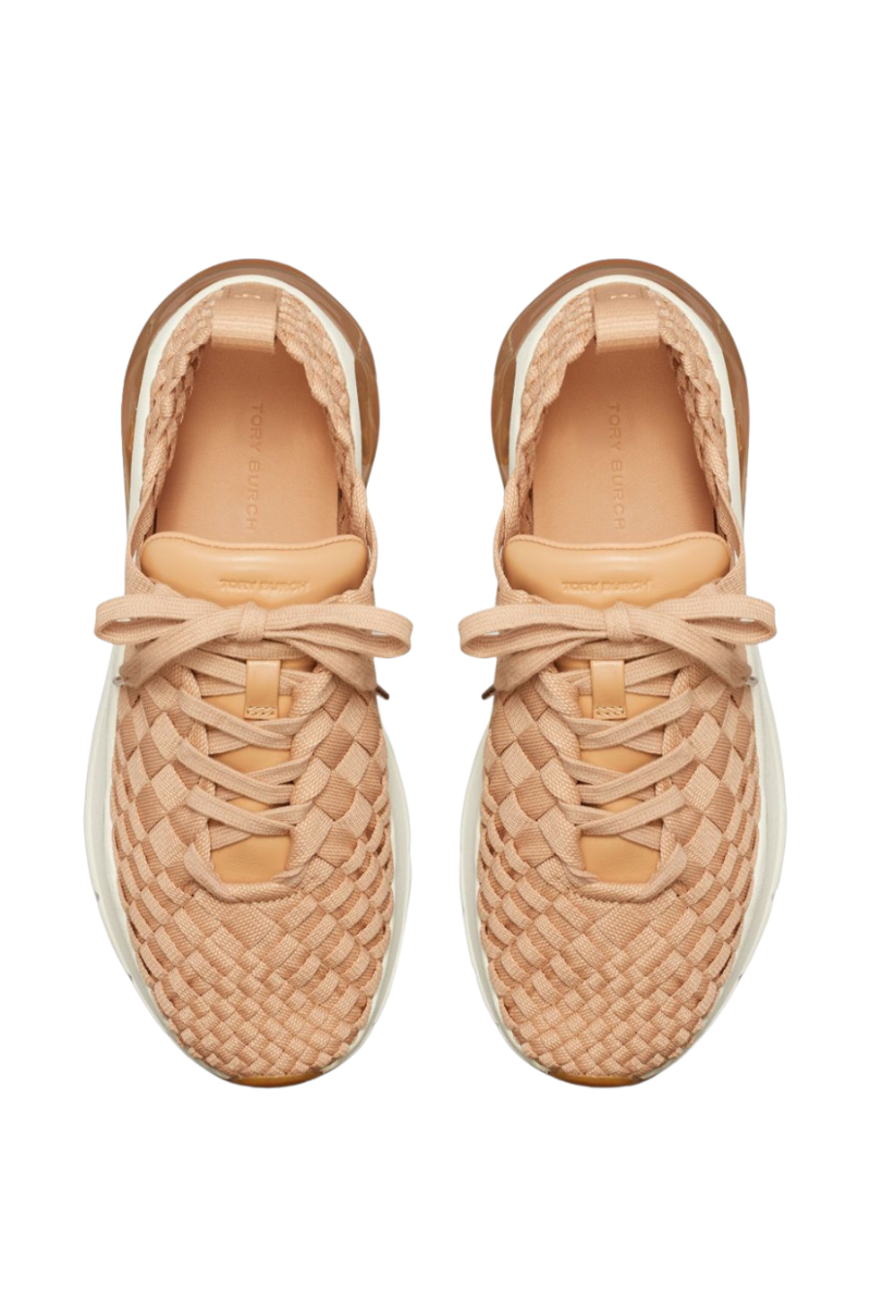 Tory Burch Good Luck Woven Trainer Vintage Blush 159962650