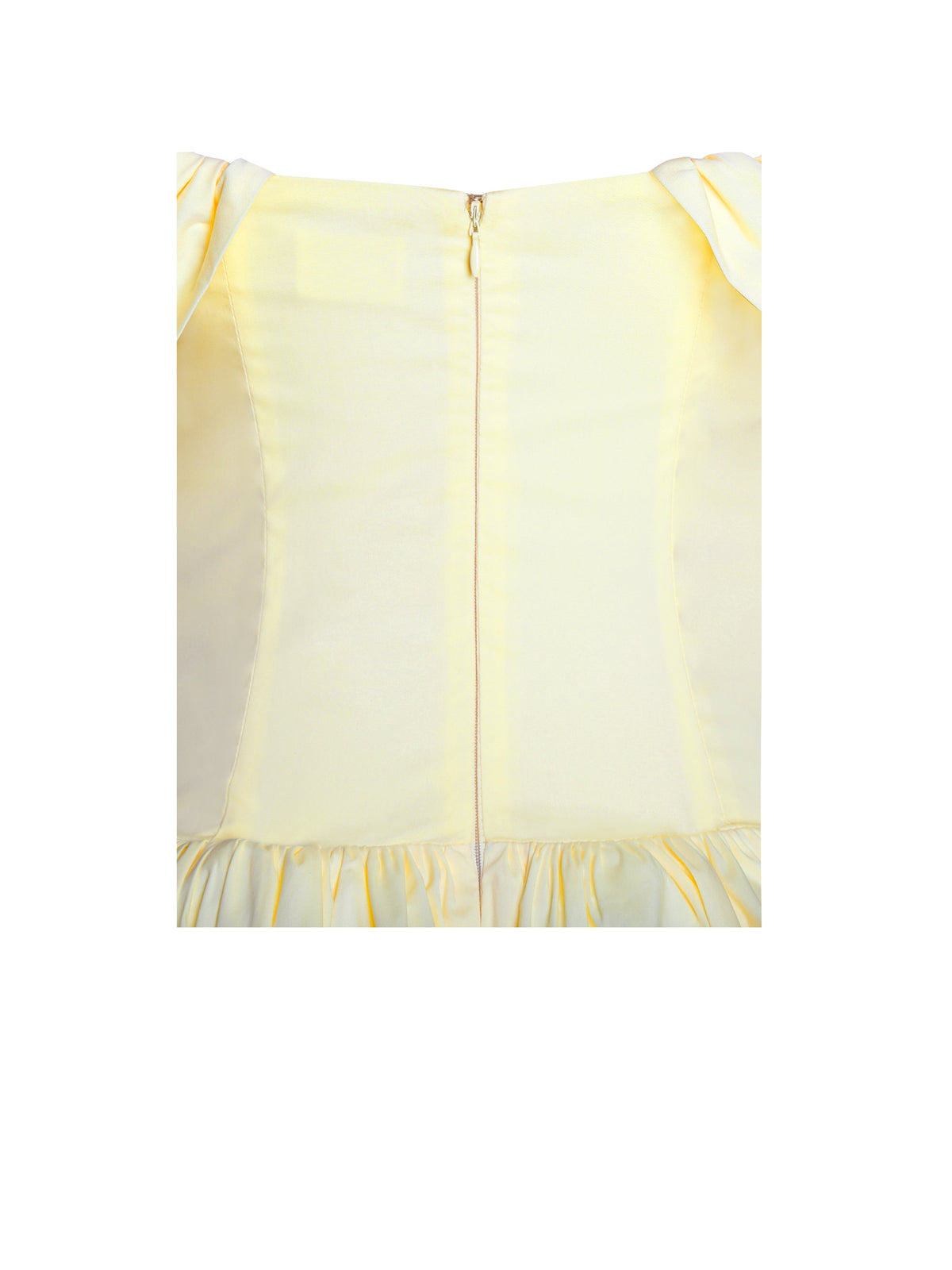 Umika Butter Yellow Bubble Hem Mini Dress (Archive Sale)